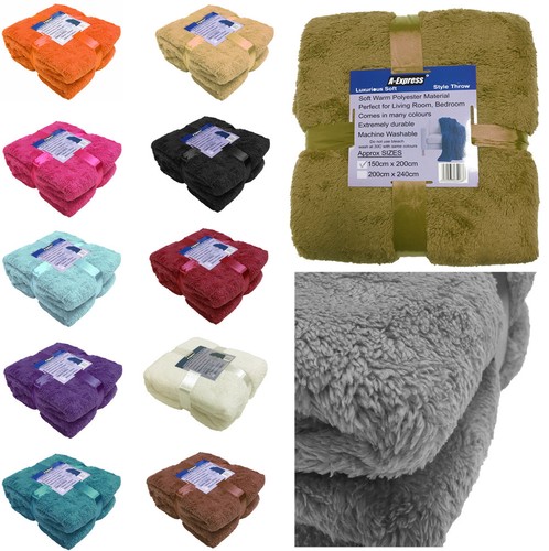 Teddy überwurf decke fleece - teddy,