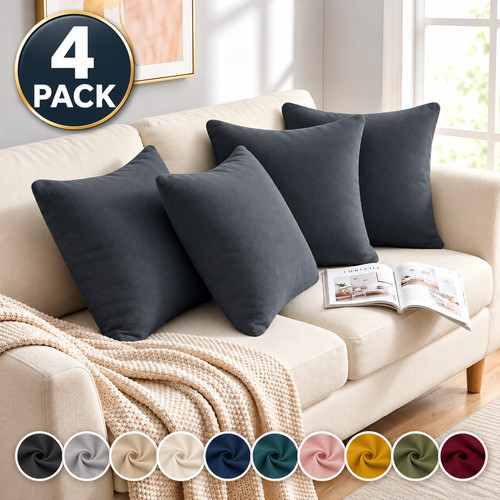 4er pack uni - uni, kissenbezüge