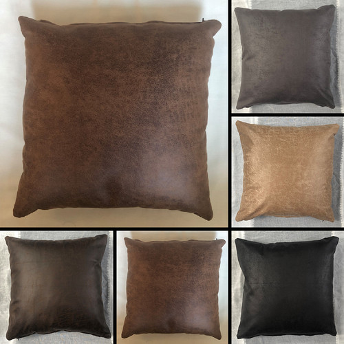 Premium kunstleder kissenbezug - kunstleder,