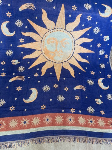 Sonnenmuster sofaüberwurf - sonnenmuster,