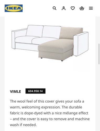 Ikea vimle chaiselongue - ikea,