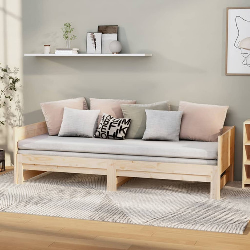 Tagesbett massiv kiefernholz - massiv,